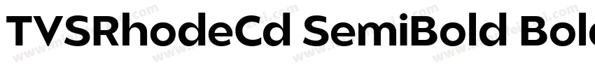 TVSRhodeCd SemiBold Bold字体转换